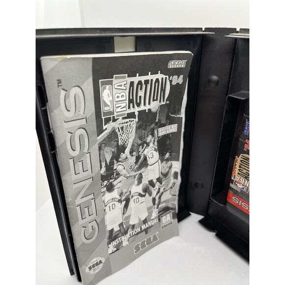 NBA Action '94 (Sega Genesis, 1994) Complete Tested - Picture 7 of 12